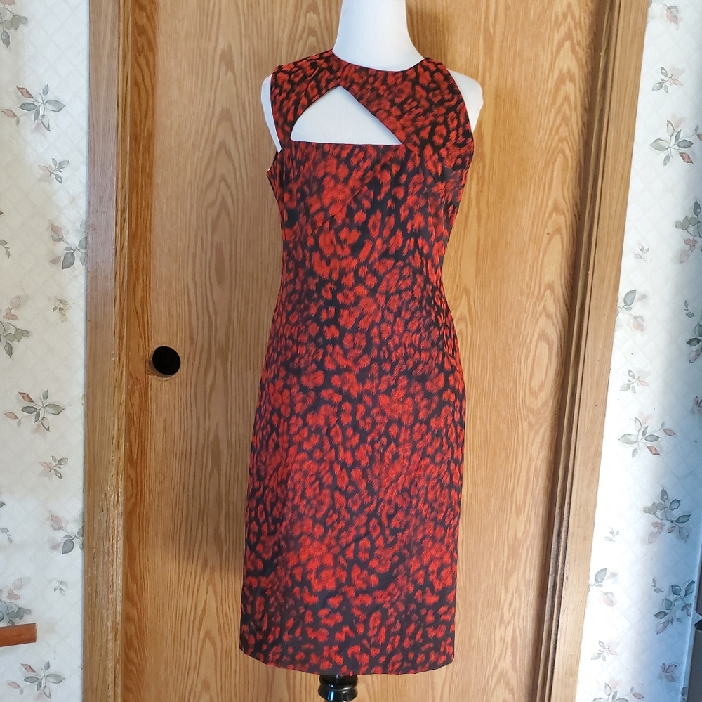 Authentic Versace Collection Red/Black Cutout Tri… - image 2